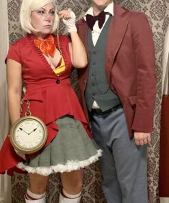 Skeleteen Jumbo Gold Clock Necklace - White Rabbit Clock, Hip Hop Rapper Clock - 1 Piece 36 81qH 5JjqOL