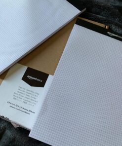 Amazon Basics Quad-Ruled Graph Paper Pad, Pack of 2, 8.5 Inch x 11.75 Inch, White 42 81qHrZP2E0L