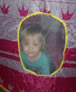 POCO DIVO Crown Princess Castle Girls Outdoor Tent Pink Indoor Play House 22 81qK8KDLKlL