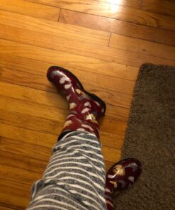 Sloggers Waterproof Garden Rain Boots for Women - Cute Mid-Calf Mud & Muck Boots with Premium Comfort Support Insole, (Chickens Barn Red), (Size 10) 31 81qM PstQpL