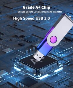 ABLAZE USB 3.0 Flash Drive 128GB, High Speed Thumb Drive 128GB USB 3.0 Flash Drive for Data Storage 1 Piece 8 81qMtPp8qqL