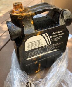 Trupow 1/2HP 1450GPH 115-Volt Cast Iron Portable Electric Power Utility Transfer Water Pump with Suction Strainer and Kits Black 115V AC Cast Iron 17 81qNE6oSI9L