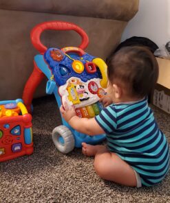 VTech Sit-To-Stand Learning Walker (Frustration Free Packaging), Blue 35 81qNIG7ajeL