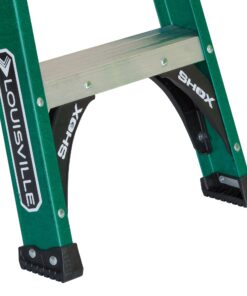 Louisville Ladder FS4008 Fiberglass Standard Step Ladder, 8 Feet, Green 13 81qNZ6gZf9L