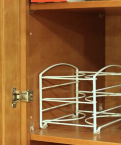 DecoBros Kitchen Wrap Organizer Rack,White (Small/Standard, 2-1/2" Box) White 19 81qOMyUp1oL