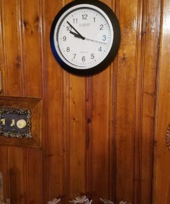 La Crosse Technology WT-3102B 10-Inch WWVB Self-set Analog Wall Clock and automatic DST reset,Black/silver Black 28 81qOl9v93L