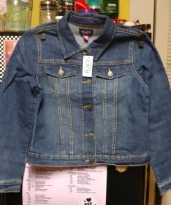 The Children's Place Girls Basic Denim Jacket Large Dk Stone 15 81qPuK9T2EL
