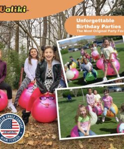 WALIKI Hopper Ball for Kids 3-6 | Hippity Hop | Jumping Hopping Ball | Relay Races | Pink 18” Ages 3-6 (Small) 21 81qRXTLy dL