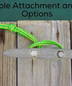 Premium PWC Dock Lines | 2-Pack Heavy Duty Braided Ropes, 3/4’’ x 7ft & 14ft Lengths, with 316 Stainless Steel Clip by Skog Å Kust 19mm (3/4 inch) dimeter rope 2-Pack: 7 & 14 ft Blue & Green 12 81qRcsJpwXL