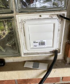 Deflecto Supurr-Vent Louvered Outdoor Dryer Vent Cover, White, 4" Hood (HS4W/18) 32 81qReFThDL