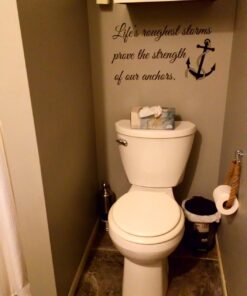 Life's roughest Storms Prove The Strength of Our Anchors Vinyl Wall Decals Quotes Sayings Words Art Decor Lettering Vinyl Wall Art Inspirational Uplifting 16 81qReM38ASL