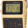 Casio #DBC611G-1D Men's Gold Tone 25 Memory Calculator Databank Watch