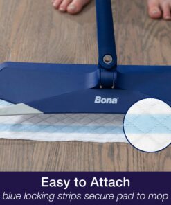 Bona Hardwood Floor Disposable Wet Cleaning Pads - 12 cleaning pads per pack - unscented - Use with Bona Mops - Residue-Free Floor Cleaning Solution for Wood Floors 23 81qSCYhQzjL