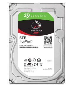 Alternative view of Seagate IronWolf 6TB NAS Internal Hard Drive HDD – 3.5 Inch SATA 6Gb/s 7200 RPM 256MB Cache for RAID Network Attached Storage (ST6000VN0033)