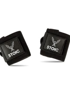 Stoic Wrist Wraps Weightlifting, Powerlifting, Cross Training, Bodybuilding with Thumb Loop. for Gym Workout, Men and Women Weight Lifting and Strength Training 18 Inches Black 34 81qSdMyFJzL