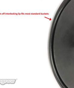Alternative view of Viagrow V6ML-12 Net Pot, 6 in. 12-Pack, for 5 and 3.5 Gallon Bucket Net Pot Lids, Hydroponic Bucket Lids, DWC Basket Lids Black Lid