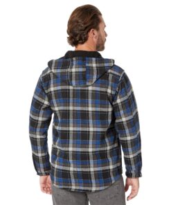 WOLVERINE Men's Bucksaw Shirt Jacket Large Cobalt Plaid 4 81qT4kxTceL