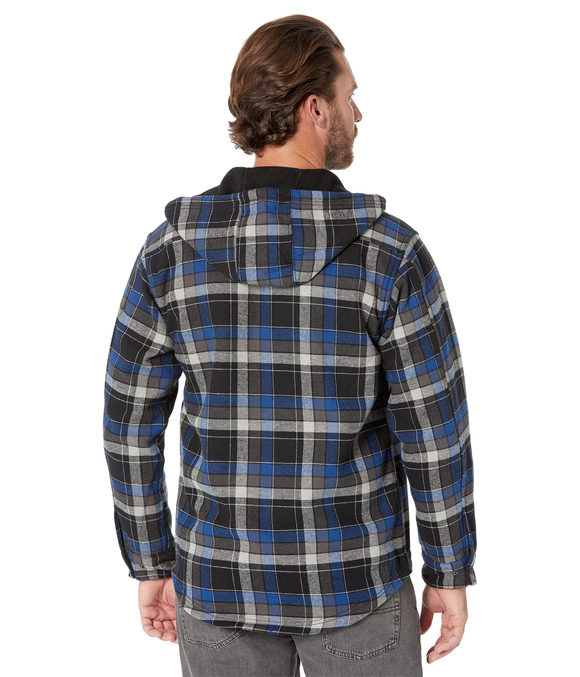 WOLVERINE Men's Bucksaw Shirt Jacket Large Cobalt Plaid - Swiftsly