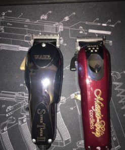 Wahl Professional 5 Star Cordless Magic Clip Hair Clipper with 100+ Minute Run Time for Professional Barbers and Stylists Red 15 Piece Set 45 81qUPA1FkwL
