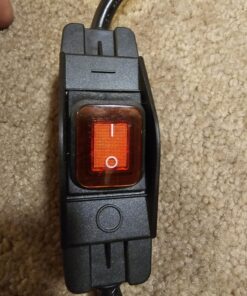 Joinfworld 2 Ft Extension Cord with Switch Outdoor 14AWG 3 Prong Switched Extension Cord 15A 125V Waterproof Lighted Extension Cord Inline Switch for Electrical Equipment 32 81qVq1sEuL