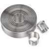 M JINGMEI Round Cookie Biscuit Cutter Set 12 Pieces Graduated Circle Pastry Cutters 18/8 Stainless Steel Cookie Cutters1inch - 4 1/2inch Donut Cutter Ring Molds 12pcs(1-4.5in) 5 81qWGU8hmcL