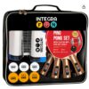 IntegraFun Pro Ping Pong Paddle Set with Ping Pong Net- Bracket Clamps,3-star Ping Pong Balls, Storage Case - Retractable Net and Post Set Adjustable to any Table - Indoor Outdoor Games for Family 41 81qXNxe5bL