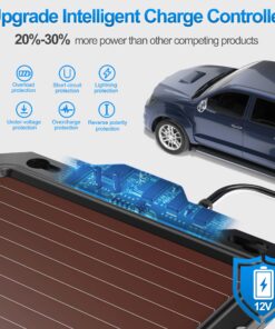 POWOXI 3.3W-Solar-Battery-Trickle-Charger-Maintainer -12V Portable Waterproof Solar Panel Trickle Charging Kit for Car, Automotive, Motorcycle, Boat, Marine, RV, Trailer, Powersports, Snowmobile, etc. Solar Powered Battery Chargers 3.3w 17 81qXprIL2zL