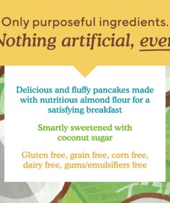 Simple Mills Almond Flour Pancake & Waffle Mix, Original - Gluten Free, Plant Based, Paleo Friendly, Breakfast 10.7 Ounce (Pack of 1) Almond Flour Original 10.7 Ounce (Pack of 1) 19 81qYgUF1cPL