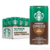 Starbucks Ready to Drink Coffee, Espresso & Cream, 6.5oz Cans (12 Pack) (Packaging May Vary) Espresso Cream 22 81qaEGsSKNL 1
