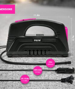 Electric Air Compressor Tire Inflator AC/DC Portable for Car – DC 12V, Home – AC 110V, Upscale, with Digital Pressure Gauge, Air Pump for Car Tires, Motorcycle, Bike, Basketball and More 17 81qaqby9vLL