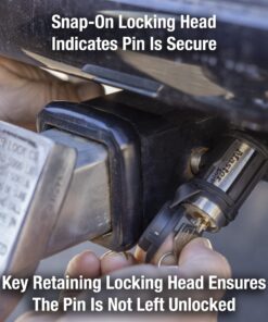 Master Lock Receiver Lock, 1/2 in. and 5/8 in. Swivel Head Receiver Locks, Weather Resistant Automotive Receiver Lock with Keys 26 81qcpXcTmL