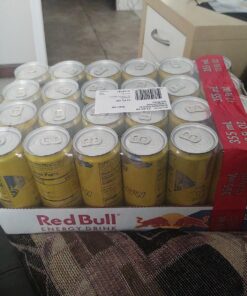 Red Bull Energy Drink, Tropical, Yellow Edition, 12 fl oz (24 Pack) 12 oz. can 20 81qcpsT9J7L