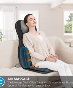 Snailax Shiatsu Air Compression Back Massager Foot Machine Bundle | Massage Chair Spot Massage for Neck and Back, Vibration Massage Seat Cushion 16 81qdCNVT76L