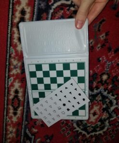 The House of Staunton US Chess Standard Checkbook Magnetic Travel Chess Set - 6" x 6" Board 36 81qekzrOYL