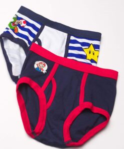 Nintendo Boys' 8 Pack 100% Combed Cotton Briefs with Mario, Luigi, Toad, Yoshi, Peach & Bowser, Sizes 4, 6, 8 8-pack 9 81qhEr2MI9L