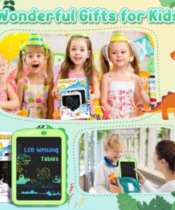 LCD Writing Tablet Kids Toys - CHEERFUN 8.5" Toddler Toys Learning Drawing Board Dinosaur Toys for 3 4 5 6 7 Year Old Boys Girls Birthday Gifts Idea Light Doodle Pad Stocking Stuffers Green 16 81qhgLnd4SL