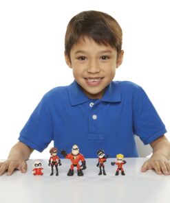 The Incredibles 2 Family 5-Pack Junior Supers Action Figures, Approximately 3" Tall 21 81qhx9CHpL