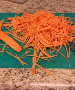 Precision Kitchenware - Ultra Sharp Stainless Steel Dual Julienne & Vegetable Peeler with Cleaning Brush & Blade Guard 31 81qiQ5gmT0L