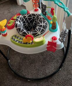 Fisher-Price Baby Bouncer Animal Wonders Jumperoo Activity Center With Music Lights Sounds And Developmental Toys 28 81qikqGiVnL
