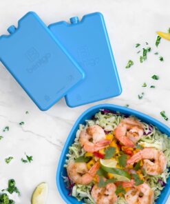Alternative view of Bentgo Ice Lunch Chillers - Ultra-Thin Ice Packs Perfect for Everyday Use in Lunch Bags, Lunch Boxes and Coolers - 4 Pack (Blue) Blue