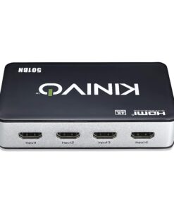 Kinivo HDMI Switch 4K HDR 501BN (5 in 1 out, 4K 60Hz HDR, HDMI 2.0, High Speed 18Gbps, IR Remote, HDCP) - Compatible with Roku, PS5, Xbox, Apple TV, Nintendo Switch, Cable Box 5-PORT 27 81qjqkBR4lL