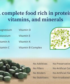 BioPure Chlorella Pyrenoidosa – 100% Organic, Cracked-Cell Wall, Nutraceutical Superfood Packed with Proteins, Vitamins, Minerals & Amino Acids that Supports Metabolism, Detox & Immunity – 400 Tablets 400 Count (Pack of 1) 8 81qla9XNsrL