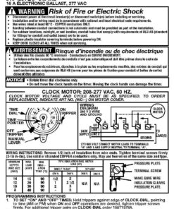 Intermatic T104P3 208-277 Volt DPST 24 Hour Mechanical Time Switch 9 81qlfbjr 6L