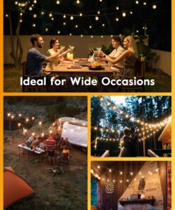 Brightown G40 Replacement LED Light Bulbs, 25 Pack Clear Globe Bulb fits E12 C7 Candelabra Screw Base Sockets, 1.5 Inch Dimmable Edison Light Bulbs for Indoor Outdoor Patio Decor, Warm White Clear-led 24 81qloY1B6 L