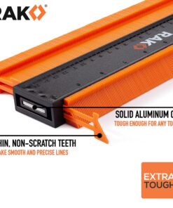 RAK Contour Gauge - Christmas Gifts for Dad - 10 Inch Edge Profile Measuring Tool with Lock - Adjustable Irregular Shape Outline of Flooring, Laying Tile, Woodwork, Construction - Stocking Stuffers 13 81qlrX4PTLL