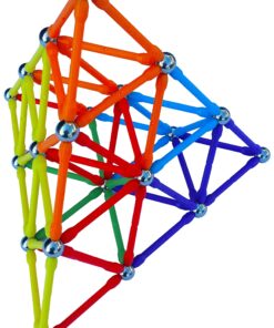 Magz Super 300 Magnetic Building Set consisting of 176 magnetized rods (2.3" Long) and 124 Nickel Plated Steel Balls (0.5" in Diameter) in a Wooden Box, Offered 11 81qmZPcihML