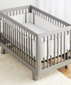 Alternative view of BreathableBaby Breathable Mesh Liner for Full-Size Cribs, Classic 3mm Mesh, White (Size 4FS Covers 3 or 4 Sides)