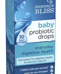 Mommy's Bliss Baby Probiotic Drops, Daily Gas, Constipation, and Colic Symptom Relief + Immune Support, Newborns & Up, 0.34 Fl Oz (30 Servings) 23 81qmvigaRQL
