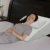 InteVision Foam Bed Wedge Pillow (25 x 24 x 12 inches) and Headrest Pillow in One Package - Helps Relief from Acid Reflux, Post Surgery, Snoring - 2 inches Memory Foam Top 25 x 24 x 12 (inch) 32 81qo0GL0ouL