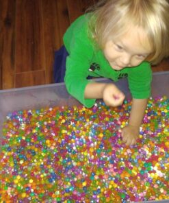 MarvelBeads Water Beads Rainbow Mix (1 Pound Bulk), for Kids Sensory Play and Spa Refill, BPA & Phthalate Free 47 81qpz okqFL